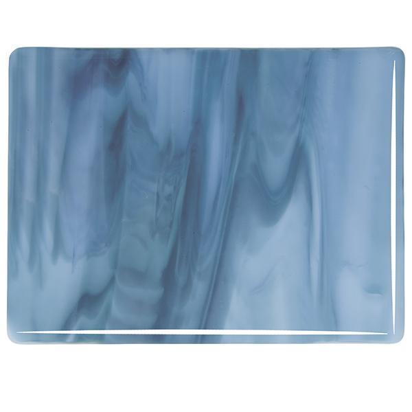 Bullseye Glass 2108-00F 10x17.5 Powder Blue Opal quarter stock sheet DISC