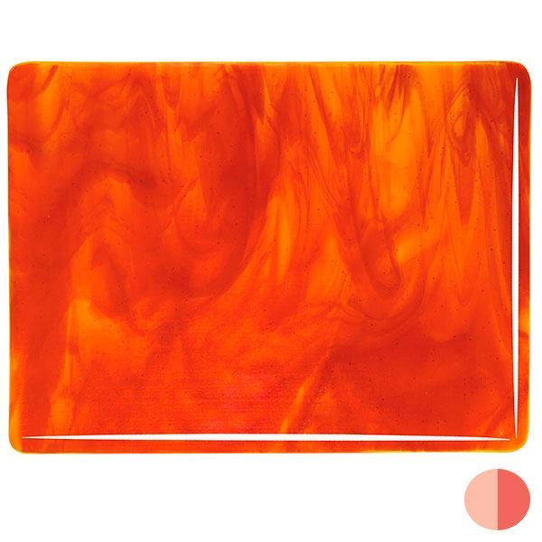 Bullseye Glass 2125-30F Yellow/Red Striker SQFT Listing