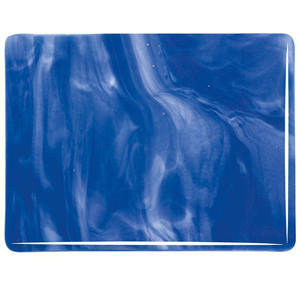 Bullseye Glass 2164-30F 17.5x20 Caribbean Blue half stock sheet