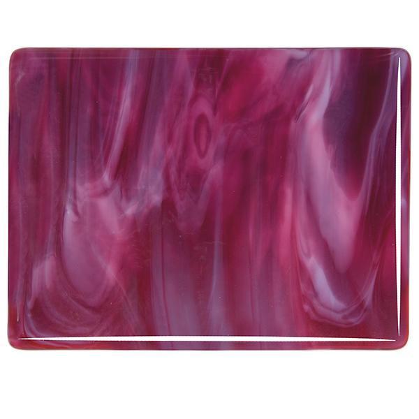 Bullseye Glass 2311-30F 10x17.5 Cranberry Pink quarter stock sheet