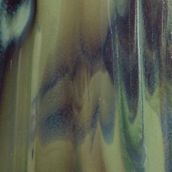 Bullseye Glass 3212-30N 10x17.5 Olive Green Opal quarter stock sheet