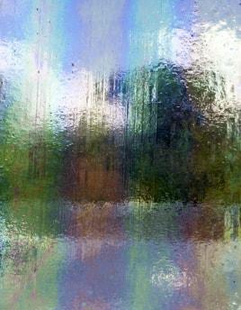 Wissmach Glass 01DR IRID 14x16 Clear sixth stock sheet