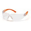 Safety Items Cortez Safety Glasses Clear Lens/Orange Temple