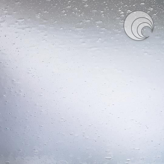 Oceanside Glass 100Seedy-F 24x24 Clear Seedy Fusible half stock sheet