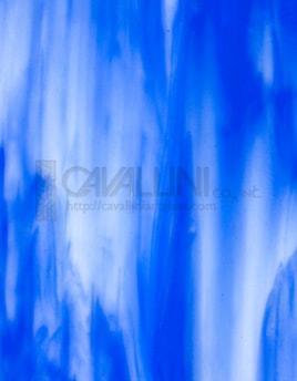 Wissmach Glass 118D 21x32 Blue/White Opal half stock sheet