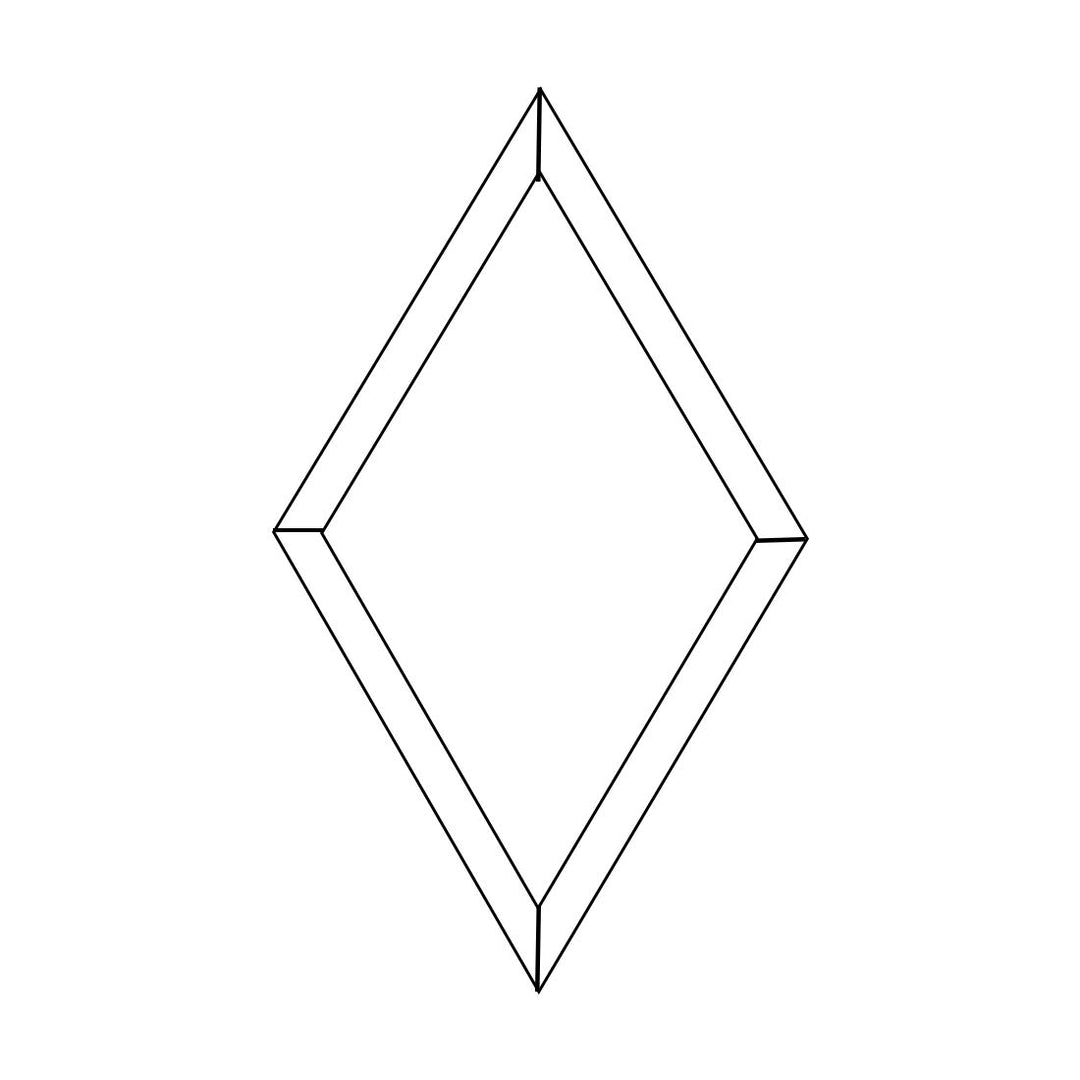 Individual Bevels Diamond 4 X 7 Bevels