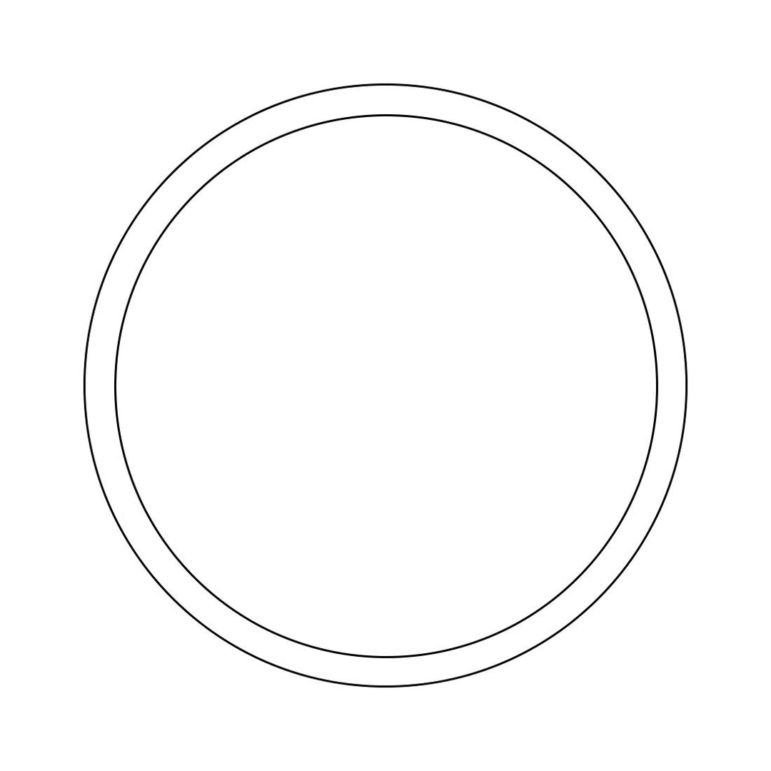 Individual Bevels Circle 6" Bevels