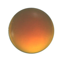 Gems 12mm Round Smooth Jewel Light Amber