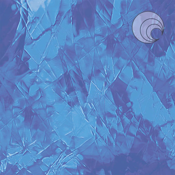 Oceanside Glass 132A-F 12x24 Light Blue Artique Fusible quarter stock sheet