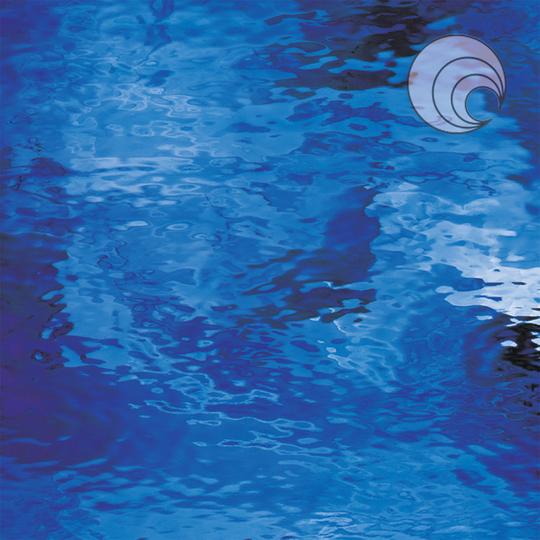 Oceanside Glass 134W-F 22x24 Medium Blue Waterglass Fusible half stock sheet