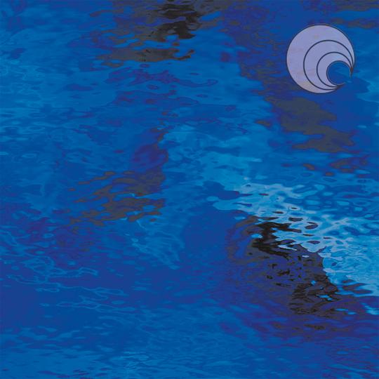 Oceanside Glass 136W-F 11x24 Dark Blue Waterglass Fusible quarter stock sheet