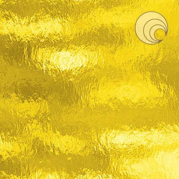 Oceanside Glass 161RR-F 12x24 Yellow Rough Rolled quarter stock sheet