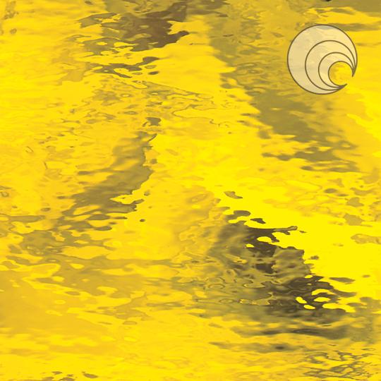 Oceanside Glass 161W-F 22x24 Yellow Waterglass Fusible half stock sheet