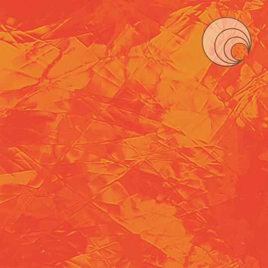 Oceanside Glass 171A-F 12x24 Orange Artique Fusible quarter stock sheet