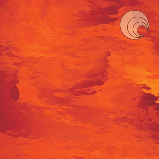 Oceanside Glass 171W-F 11x24 Orange Waterglass Fusible quarter stock sheet