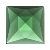 Gems 18mm  Square Faceted Jewel Sea Green