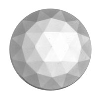 Gems 20mm Round Faceted Jewel Clear/Crystal
