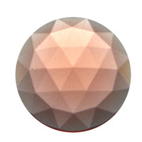 Gems 20mm Round Faceted Jewel Peach