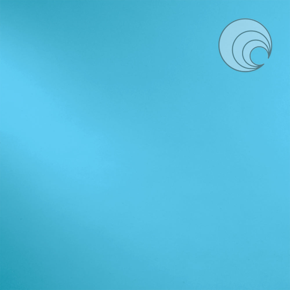 Oceanside Glass 233-74S-F Turquoise Blue Solid Opalescent SQFT Listing