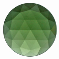 Gems 25mm Round Faceted Jewel Sea Green