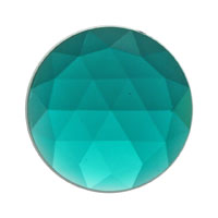 Gems 25mm Round Faceted Jewel Teal
