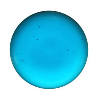 Gems 25mm Round Smooth Jewel Turquoise