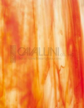 Wissmach Glass 28D 32x42 Opal Red/Orange Dense full stock sheet