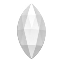 Gems 30 x 15mm Oval Pointed Faceted Jewel Clear/Crystal