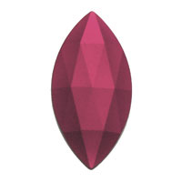 Gems 30 x 15mm Oval Pointed Faceted Jewel Gold Pink