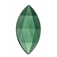 Gems 30 X 15mm Oval Pointed Faceted Jewel Sea Green