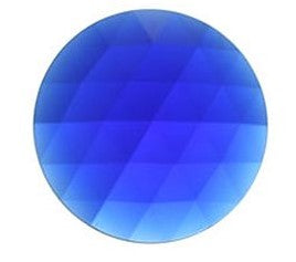 Gems 15mm Round Faceted Jewel Dark Blue