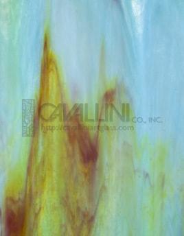 Wissmach Glass 35D 14x16 Pink/Multi-color Opal sheet 23184000