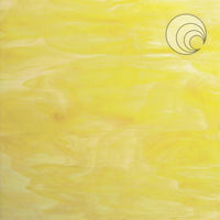 Oceanside Glass 365-1S-F 12x24 White/Yellow Smooth Fusible quarter stock sheet