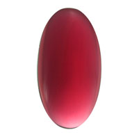 Gems 19 x 36mm Oval Smooth Jewel Gold Pink