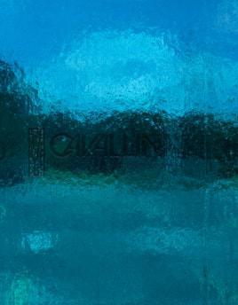 Wissmach Glass 370DR 32x42 Medium Dark Blue Green Cathedral full stock sheet
