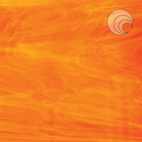 Oceanside Glass 377-1S-F 12x12 Orange/White eighth stock sheet