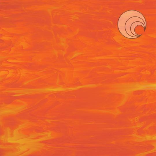 Oceanside Glass 379-1S-F Orange/White Wispy Smooth Fusible SQFT Listing