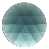 Gems 40mm Round Faceted Jewel Steel Blue