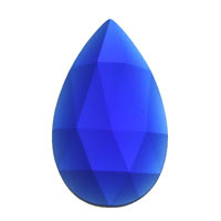 Gems 40 X 24mm Teardrop Faceted Jewel Dark Blue