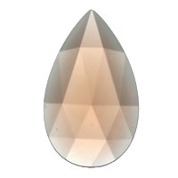 Gems 40 x 24mm Teardrop Faceted Jewel Peach