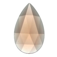 Gems 40 X 24mm Teardrop Faceted Jewel Peach