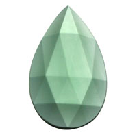 Gems 40 x 24mm Teardrop Faceted Jewel Sea Green