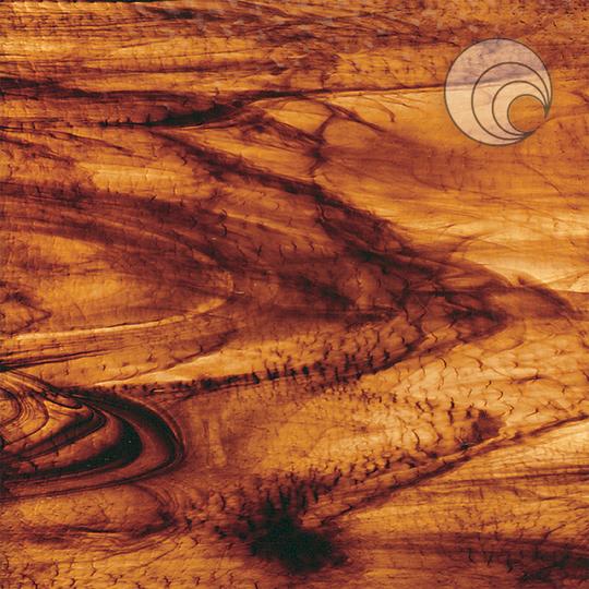 Oceanside Glass 411-15G-F 24x24 Brown/ Gold Streaky Granite Fusible half stock sheet