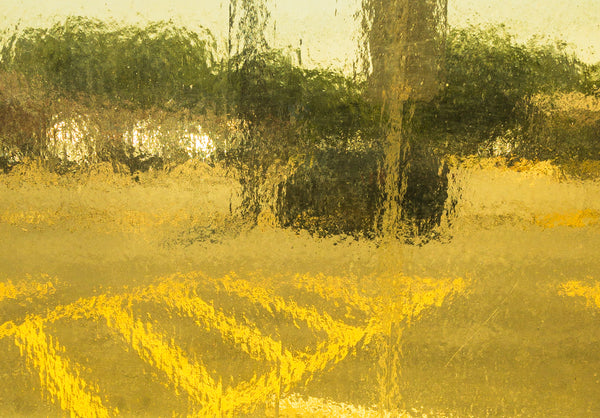 Wissmach Glass 45DR 21x32 Amber Cathedral half stock sheet