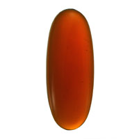 Gems 45 x 18mm Oval Smooth Jewel Dark Amber