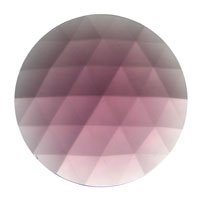 Gems 50mm Round Faceted Jewel Amethyst