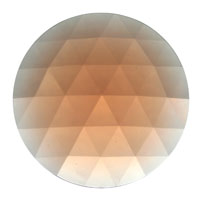 Gems 50mm Round Faceted Jewel Peach