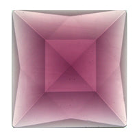 Gems 50mm Square Faceted Jewel Amethyst