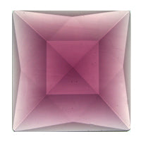 Gems 50mm Square Faceted Jewel Amethyst