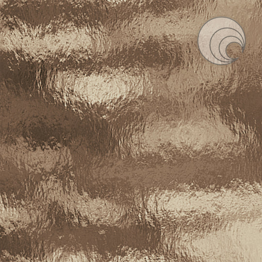 Oceanside Glass 518-1RR-F 12x24 Bronze Rough Rolled quarter stock sheet